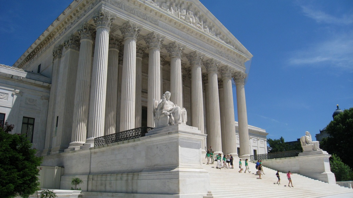 The US Supreme Court building in Washington DC