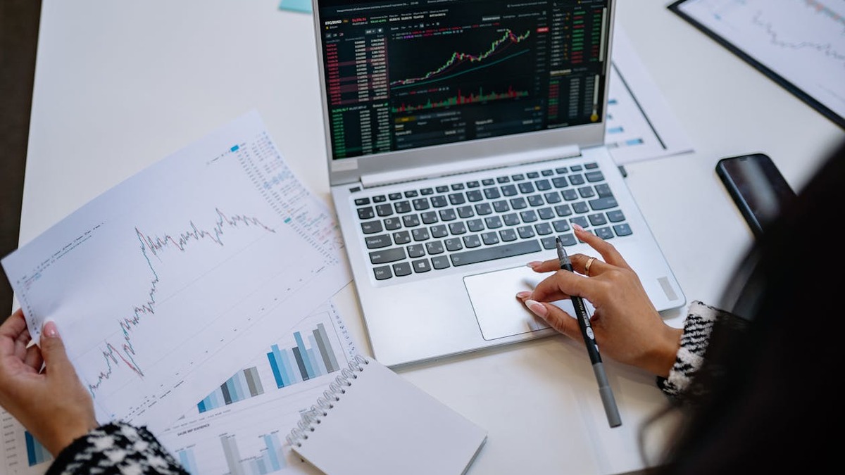 Person using a laptop for analysis tasks