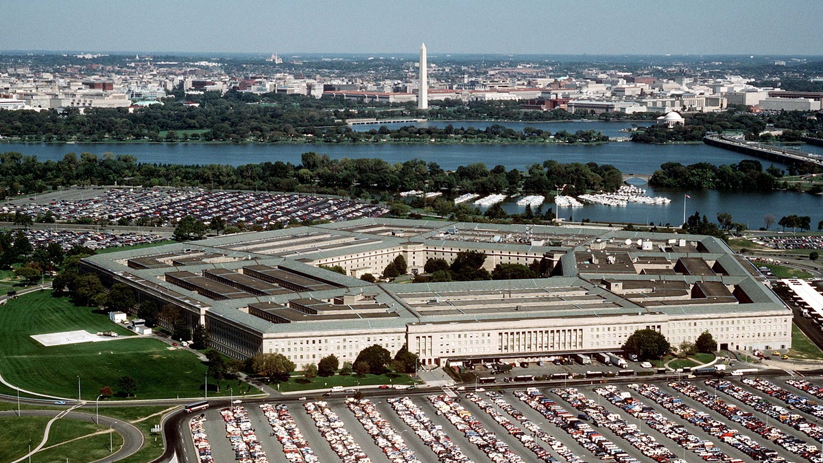 Aerial view of the Pentagon, headquarters of the U.S. Department of Defense