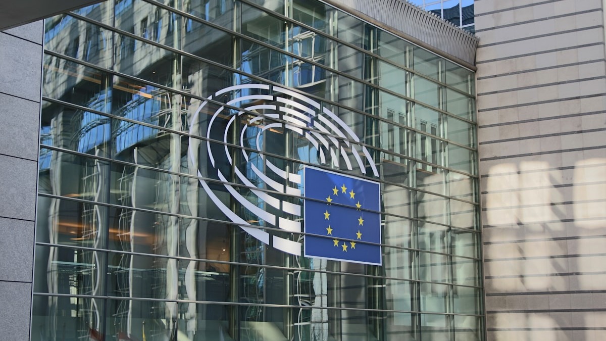 The European Parliament building in Brussels