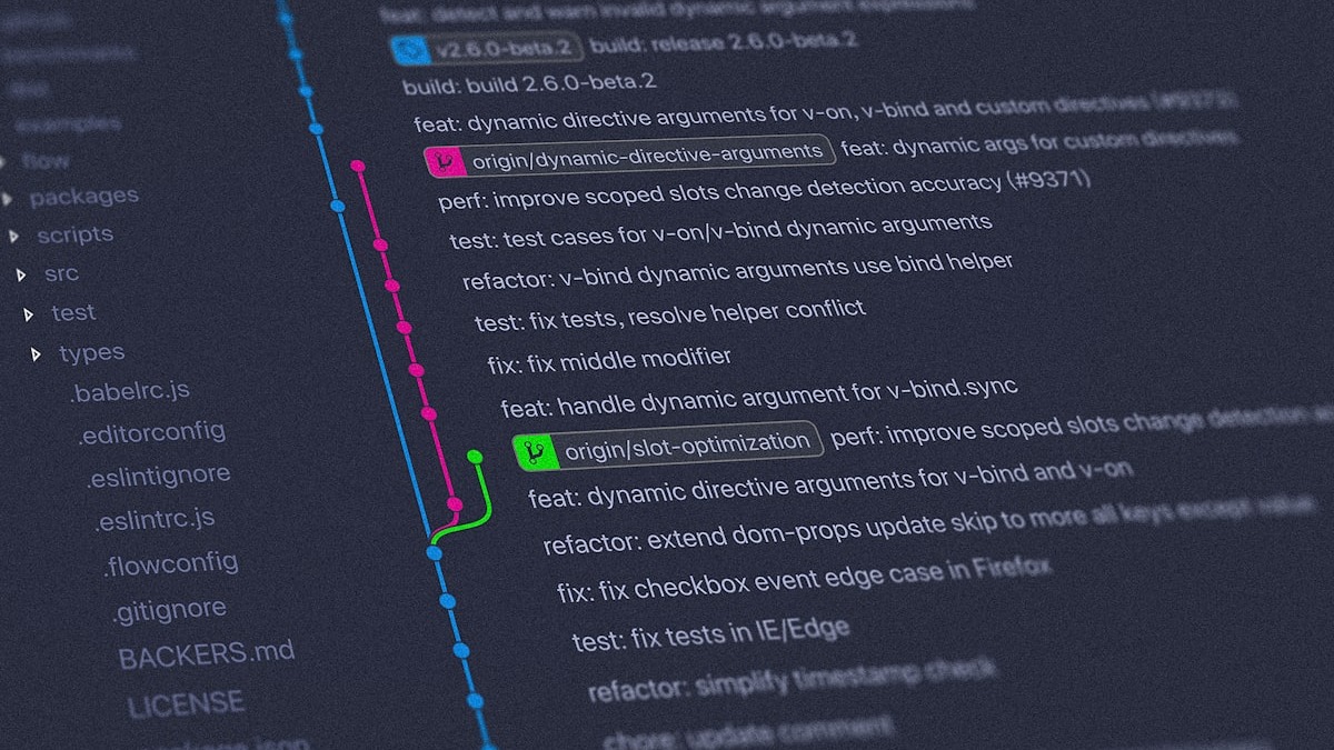 Open source code branches in a version control system